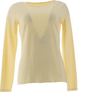 NWT LANDS' END LONG SLEEVE SHAPED CREWNECK SHIRT COLOR BUMBL HEATHER (PINK) XS